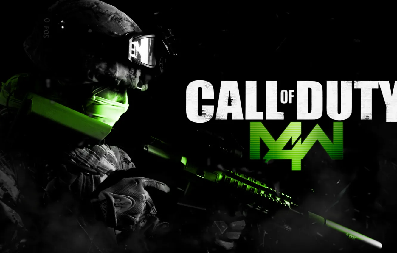 Photo wallpaper modern, warfare, games, duty, call, M4W, call of duty mw 4