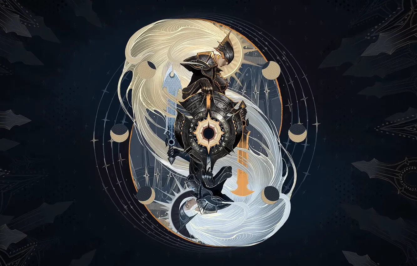 Photo wallpaper League of Legends, Graphic Design, Leona