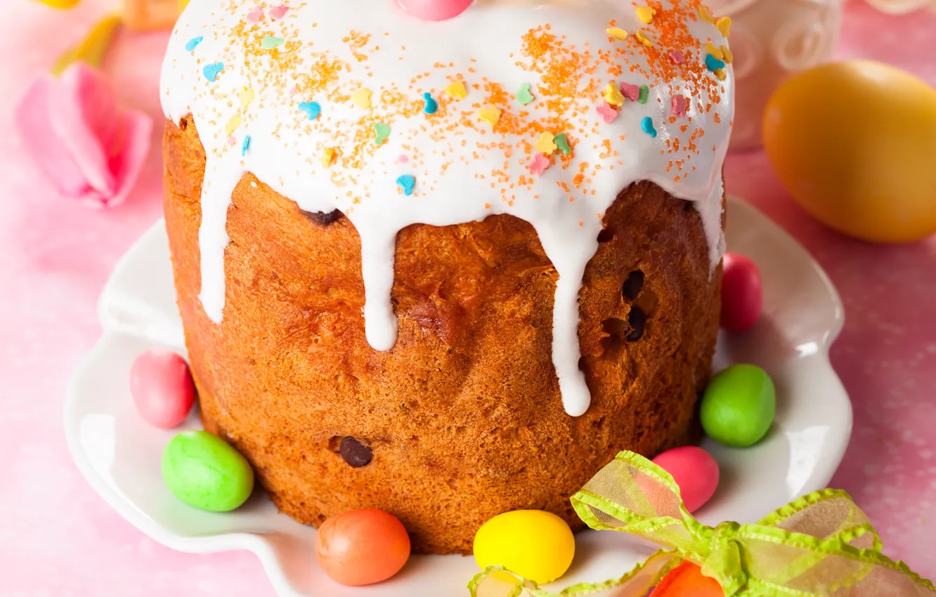 Photo wallpaper holiday, eggs, Easter, cake