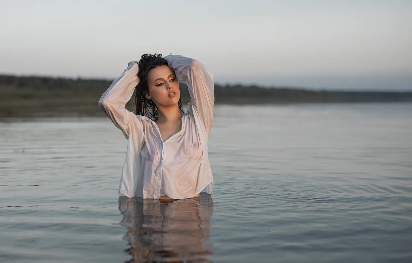 Photo wallpaper water, model, portrait, photoshoot, Marina, Vladimir Vasiliev