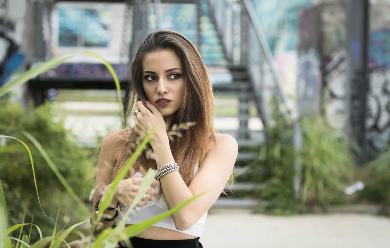 Photo wallpaper model, beauty, Carlotta