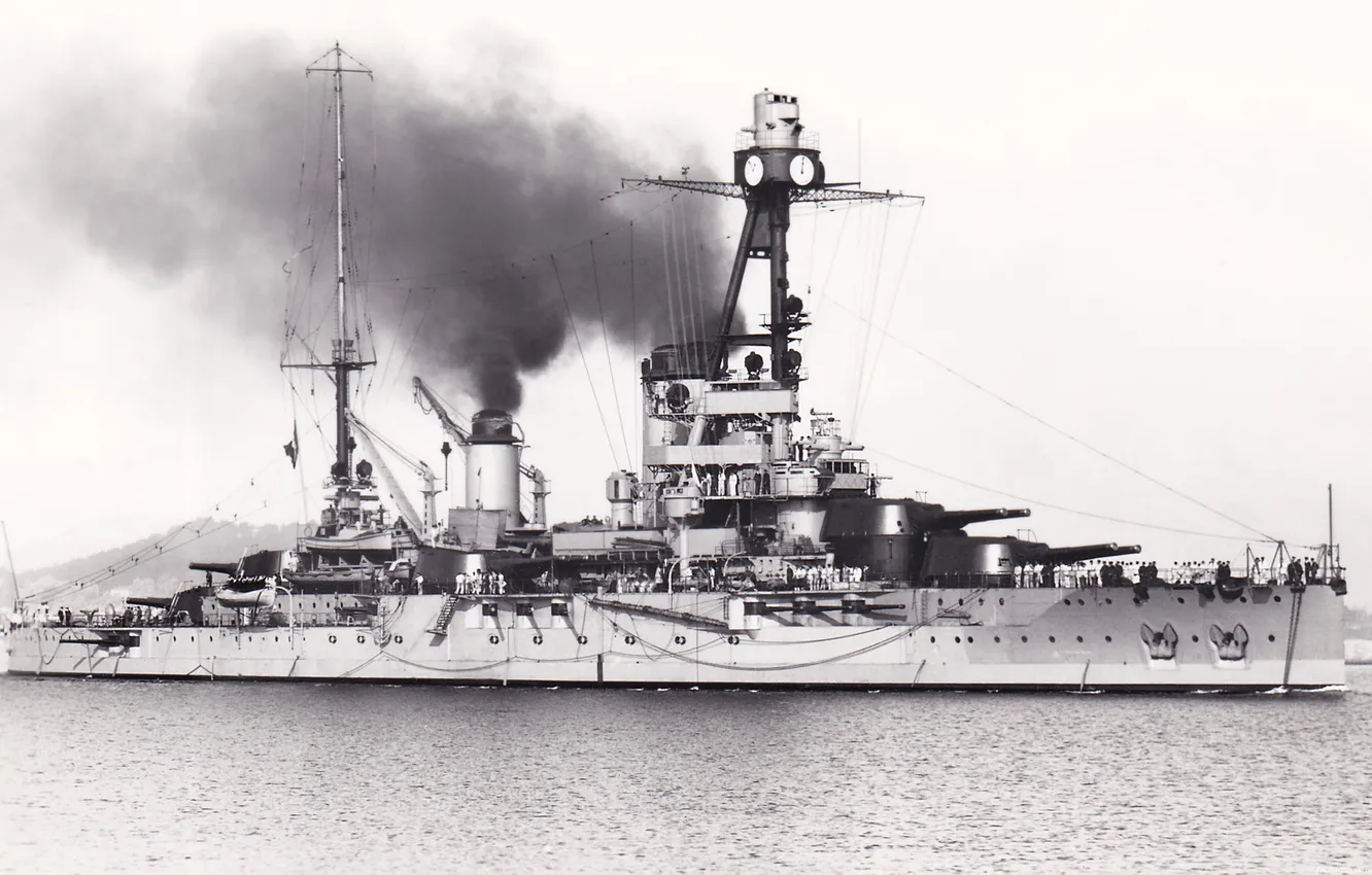 Photo wallpaper France, Paris, battleship, 1928