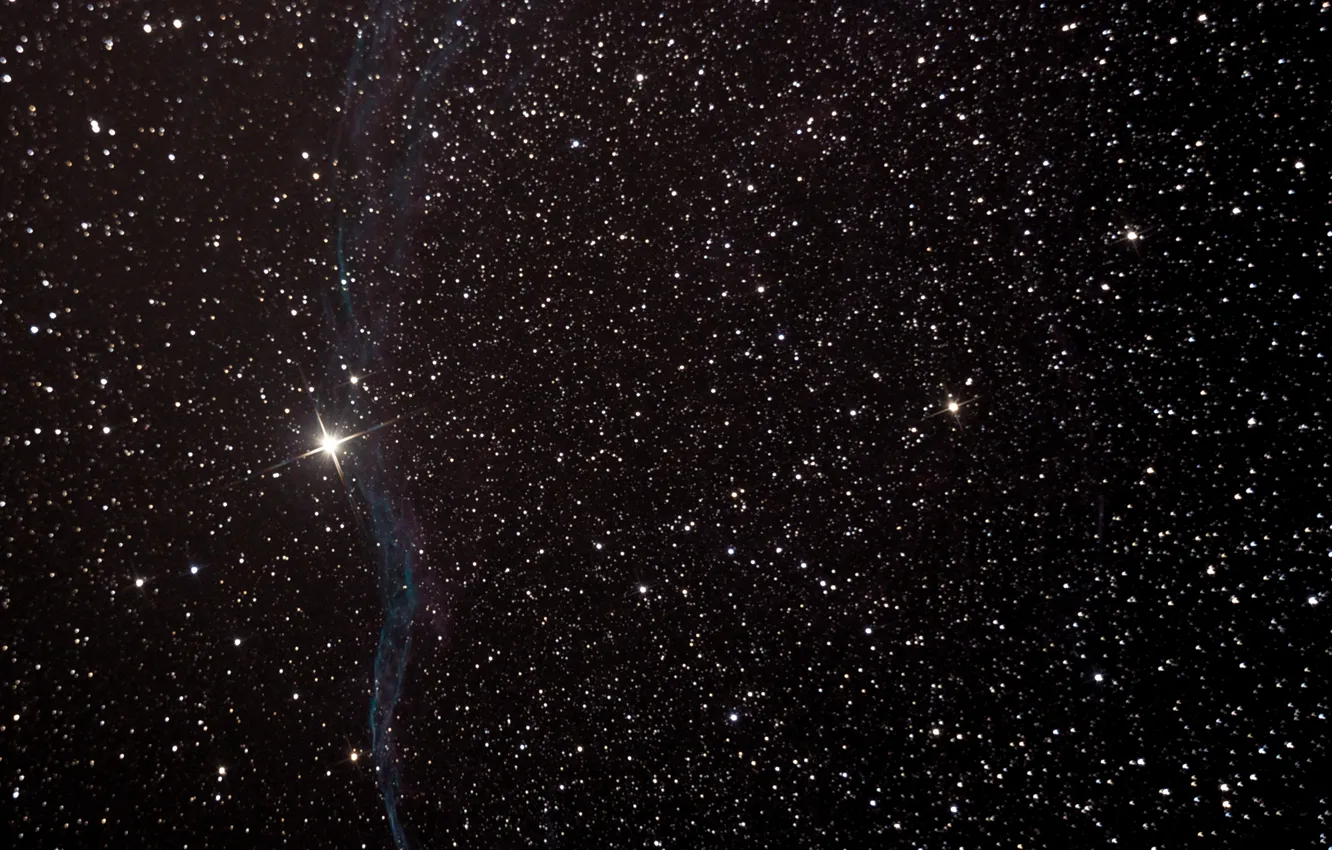 Photo wallpaper space, stars, nebula, veil