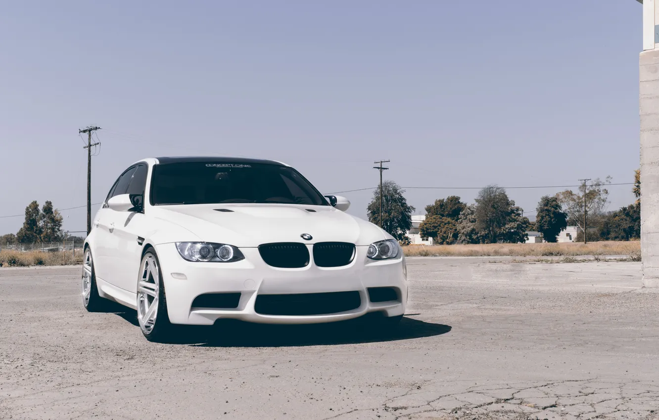 Photo wallpaper tuning, BMW, BMW, tuning, White, E90, concept one