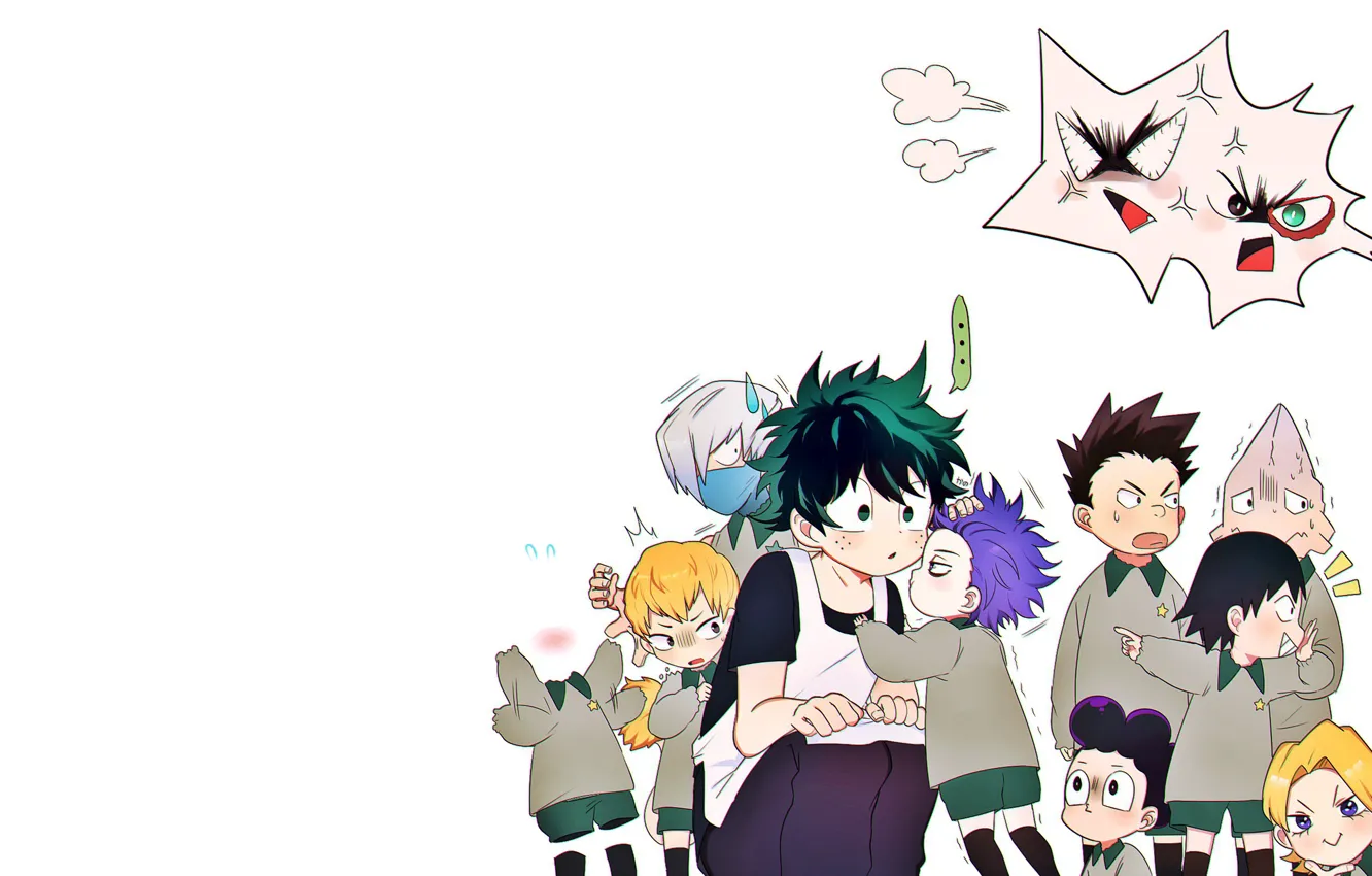 Photo wallpaper children, anime, art, guy, kindergarten, Boku no Hero Academy, My hero Academy