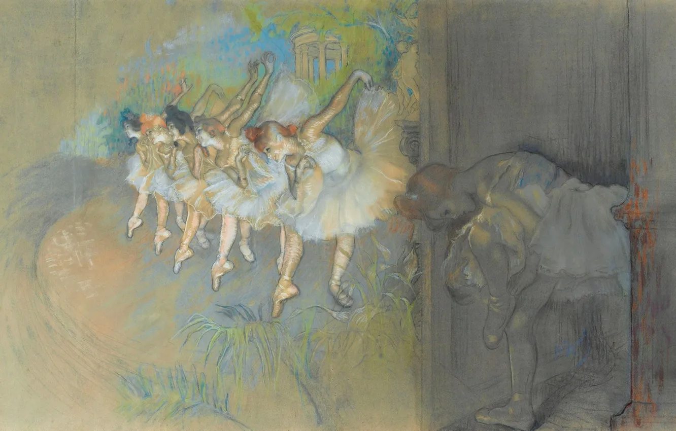 Photo wallpaper picture, dancer, genre, Louis Auguste Mathieu Legrand, Louis-Auguste-Mathieu Legrand