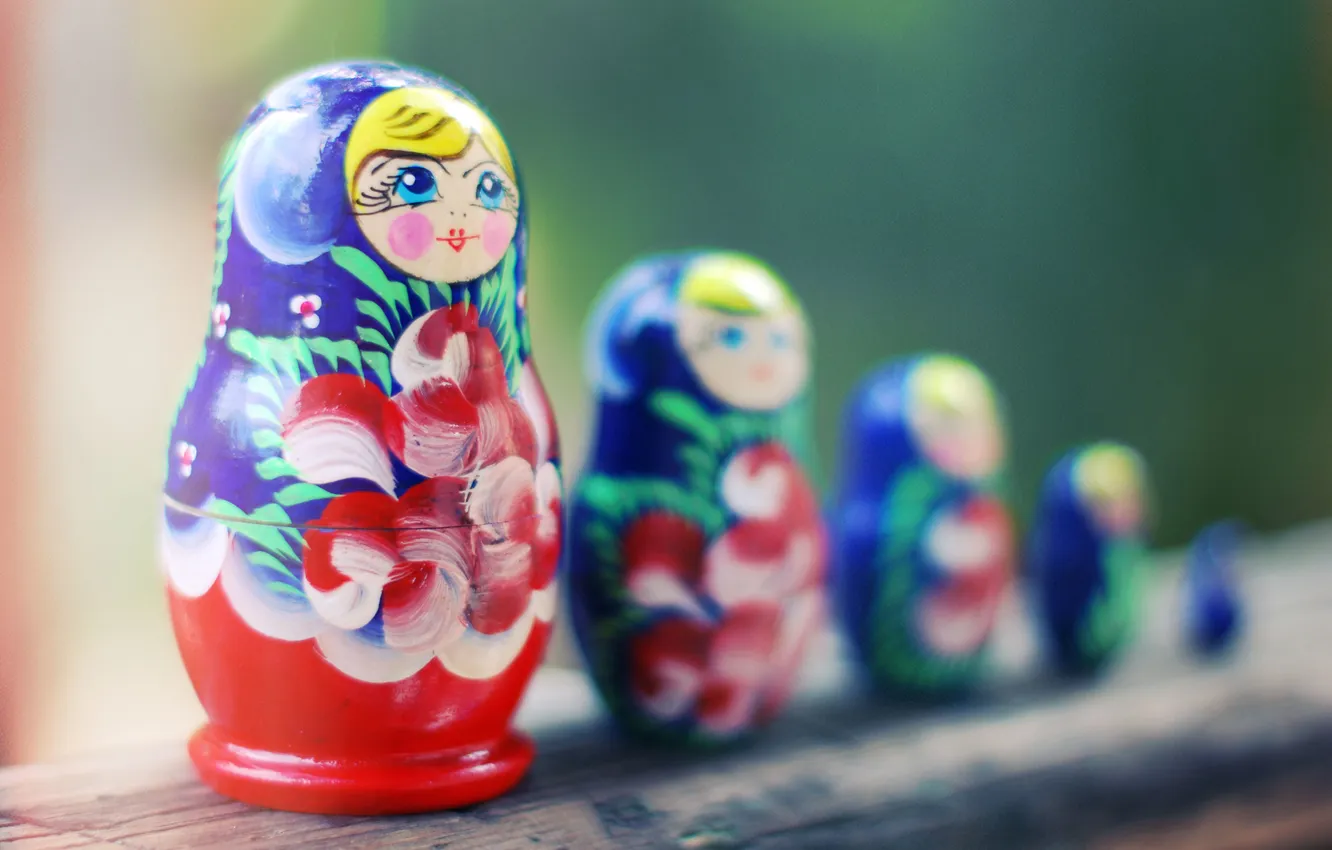Photo wallpaper figures, souvenir, matryoshka