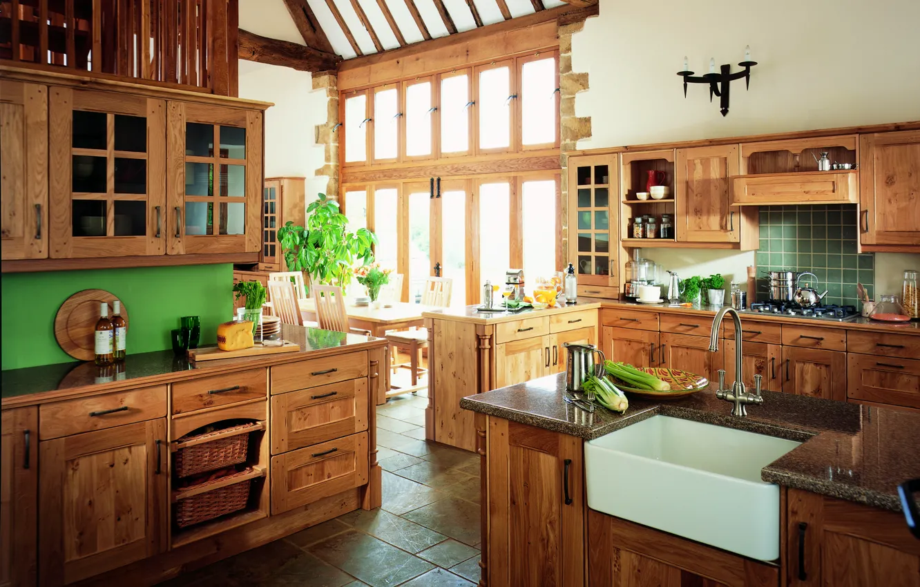 Photo wallpaper design, style, interior, kitchen, dining room