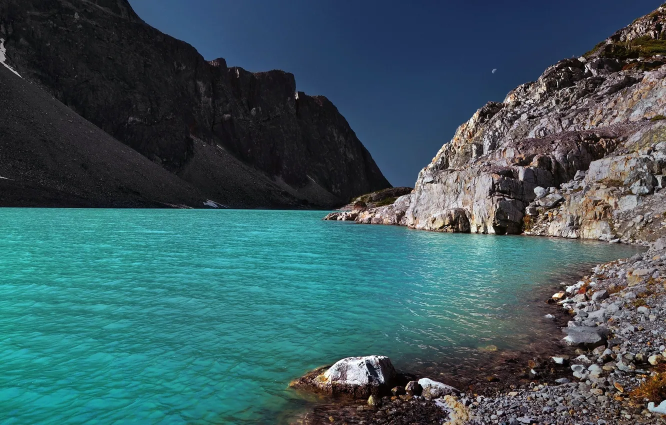 Photo wallpaper river, nature, lake