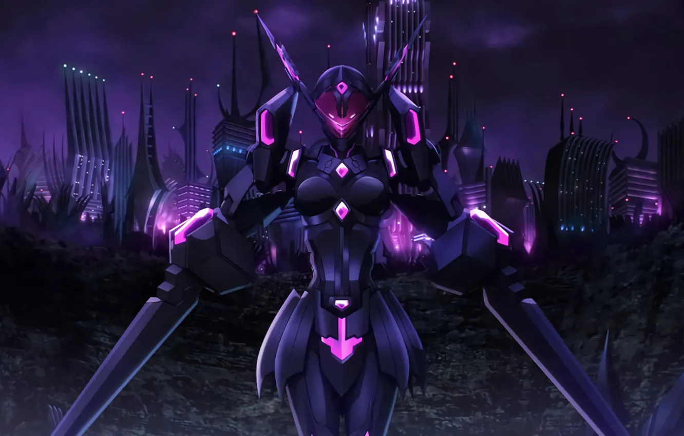 Photo wallpaper game, mecha, anime, pretty, blade, brunette, queen, asian