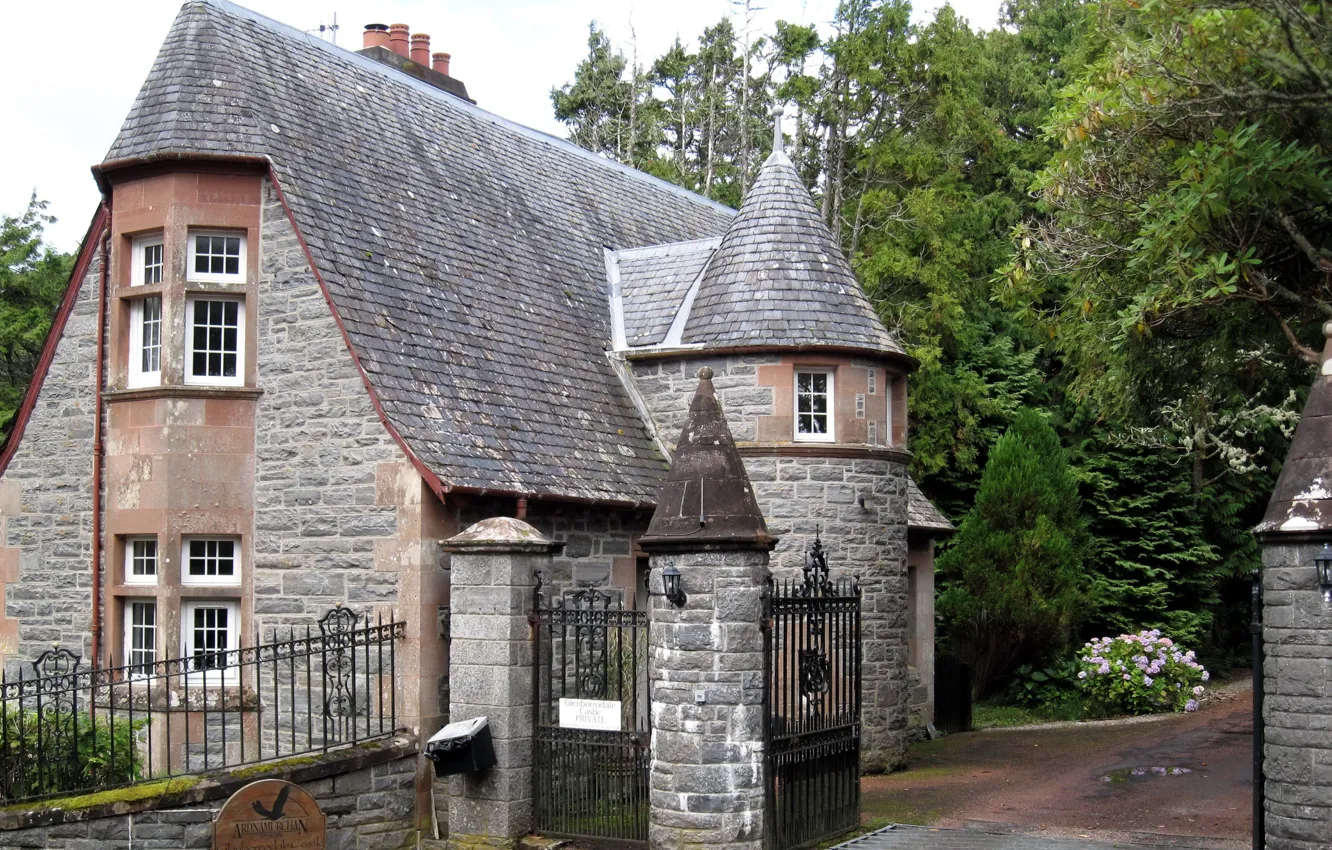 Photo wallpaper house, Architectural, Castel