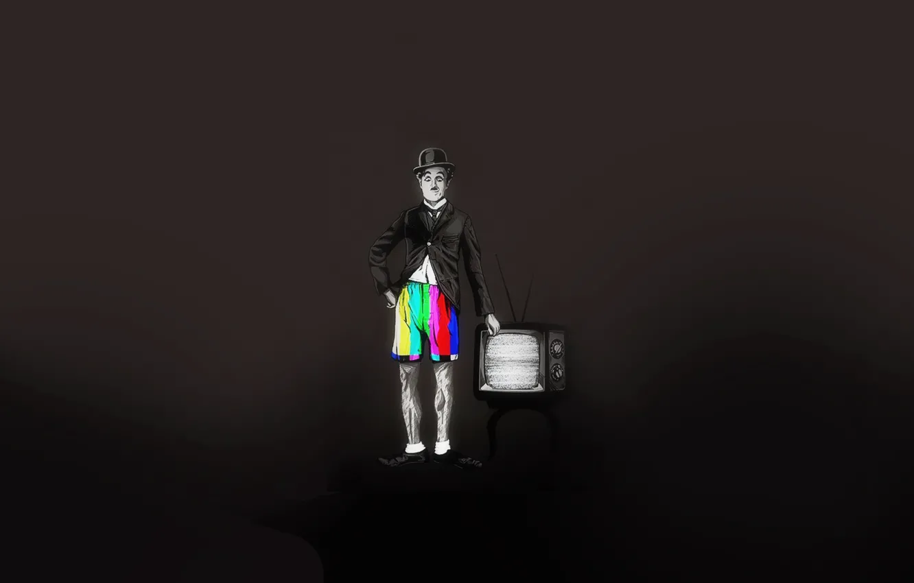 Photo wallpaper TV, Charlie Chaplin, Fernando Degrossi