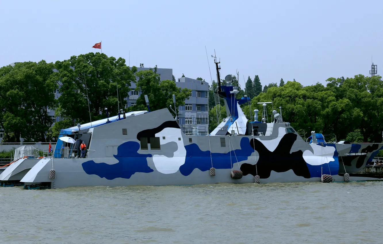 Photo wallpaper China, catamaran, rocket, type 22