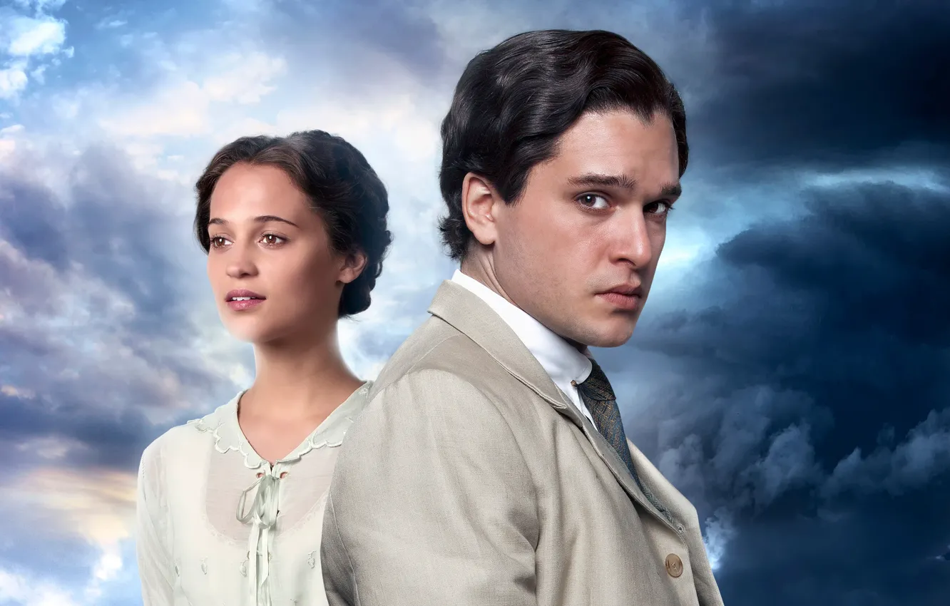 Photo wallpaper Kit Harington, Alicia Vikander, Testament of Youth, Memories of the future, separated by war, United …