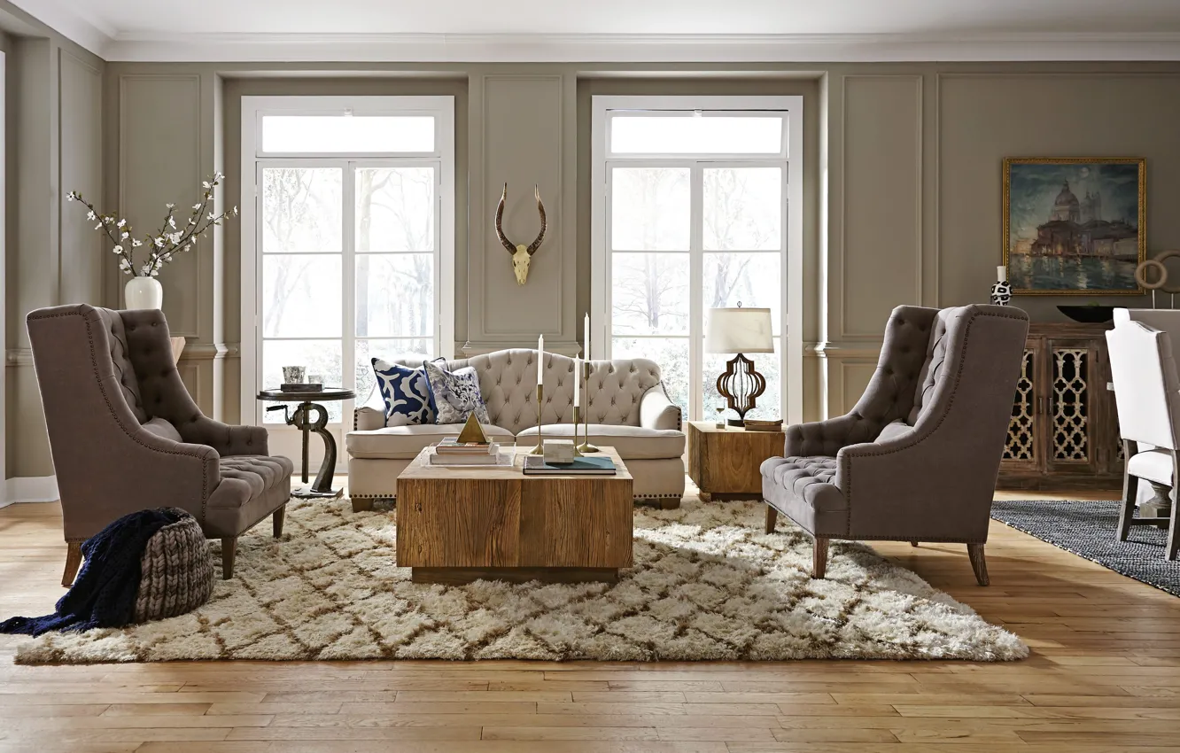 Photo wallpaper design, style, interior, living room, harmony living room, high def classic