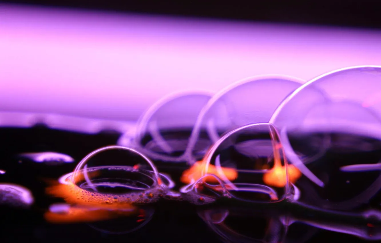 Photo wallpaper bubbles, soap, bubbles