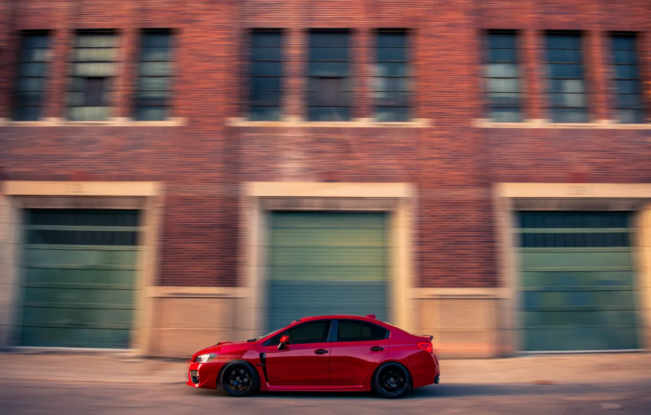 Photo wallpaper background, speed, Subaru, car