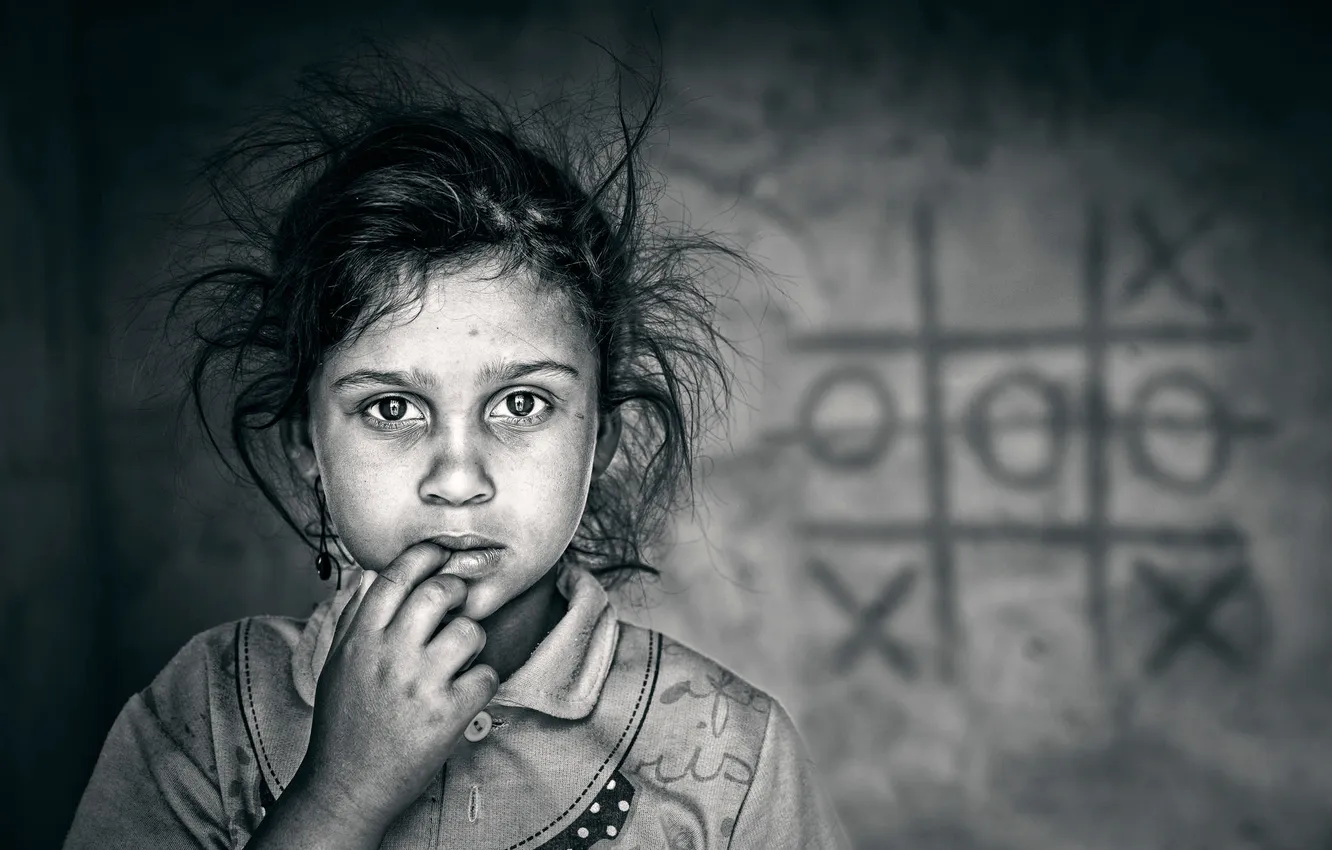 Photo wallpaper girl, child, Iraq