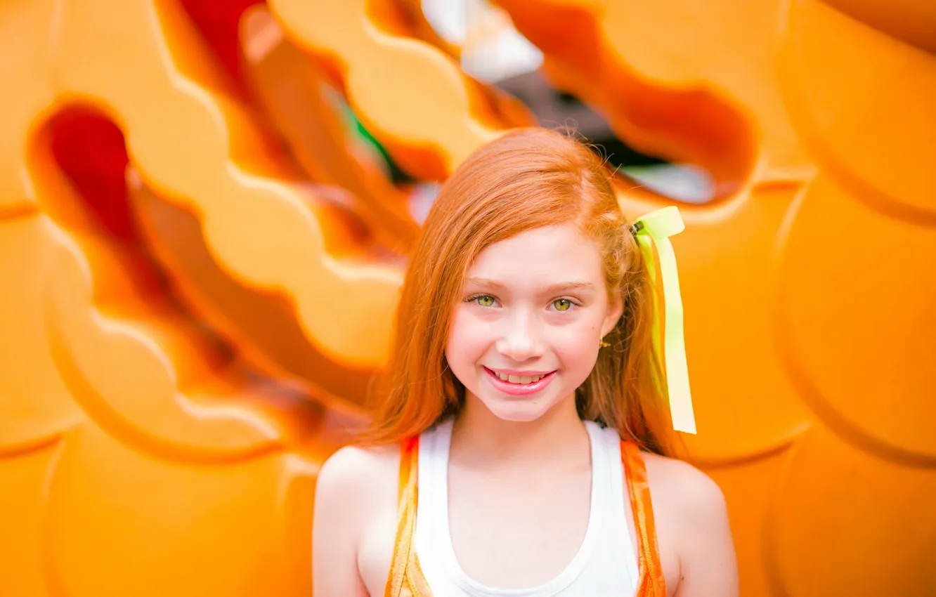 Photo wallpaper smile, mood, girl