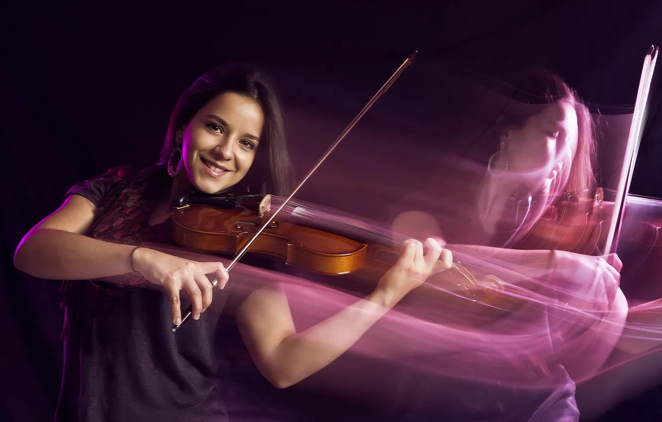 Photo wallpaper music, violin, Larisa Muñoz