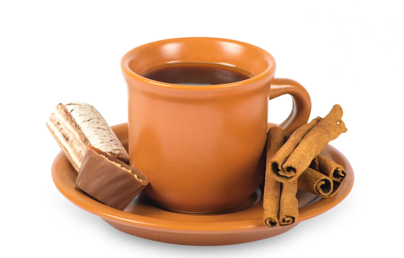 Photo wallpaper coffee, Cup, cinnamon