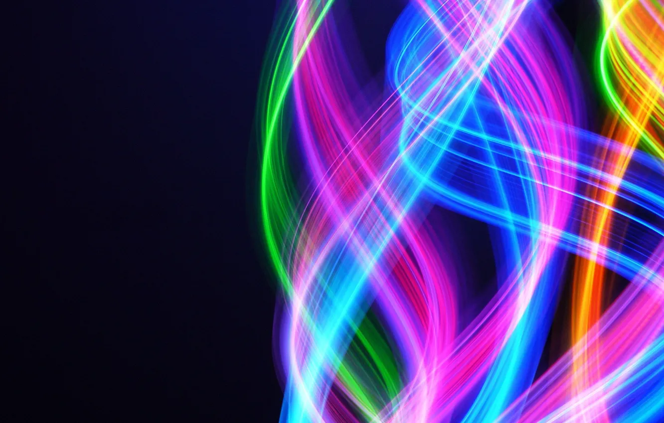 Photo wallpaper line, black, color