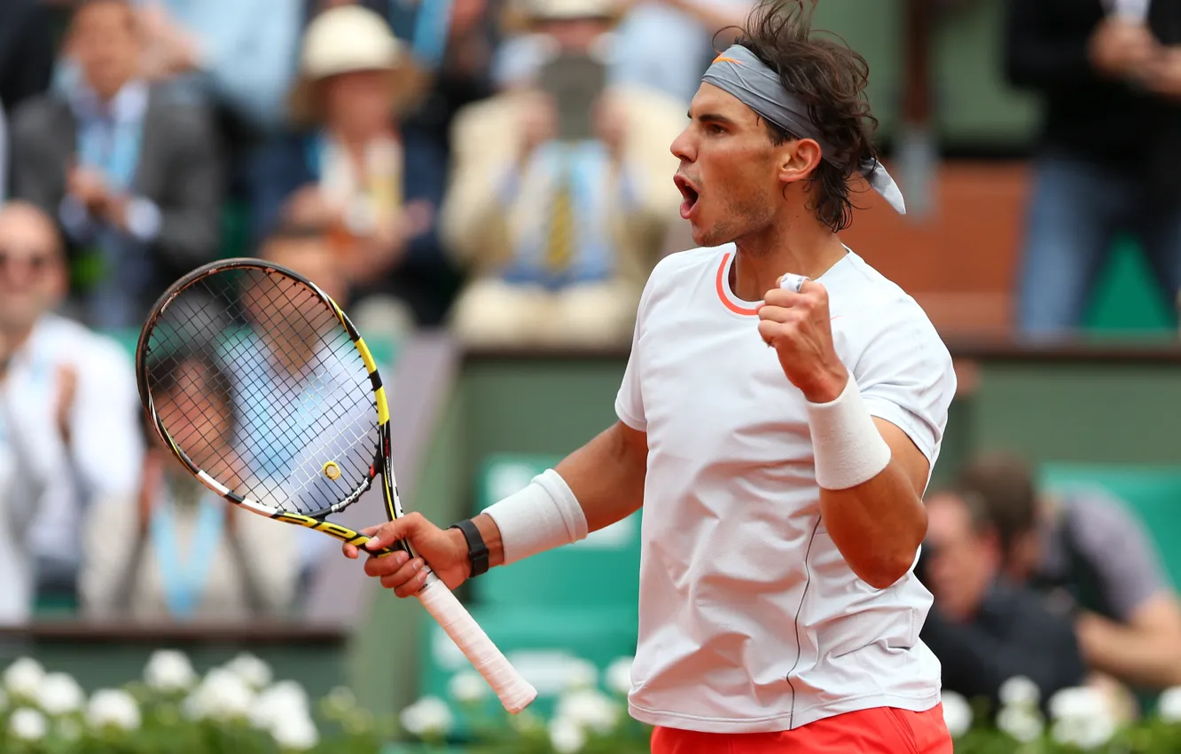 Photo wallpaper sport, the game, France, Paris, watch, racket, tennis, Nike