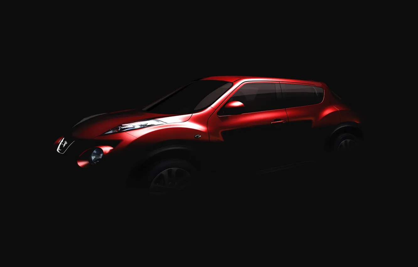 Photo wallpaper Nissan, black background, Juke
