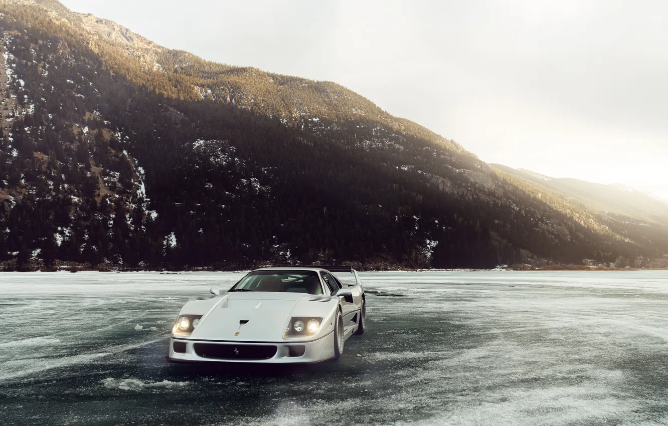Photo wallpaper car, Ferrari, F40, Supercar