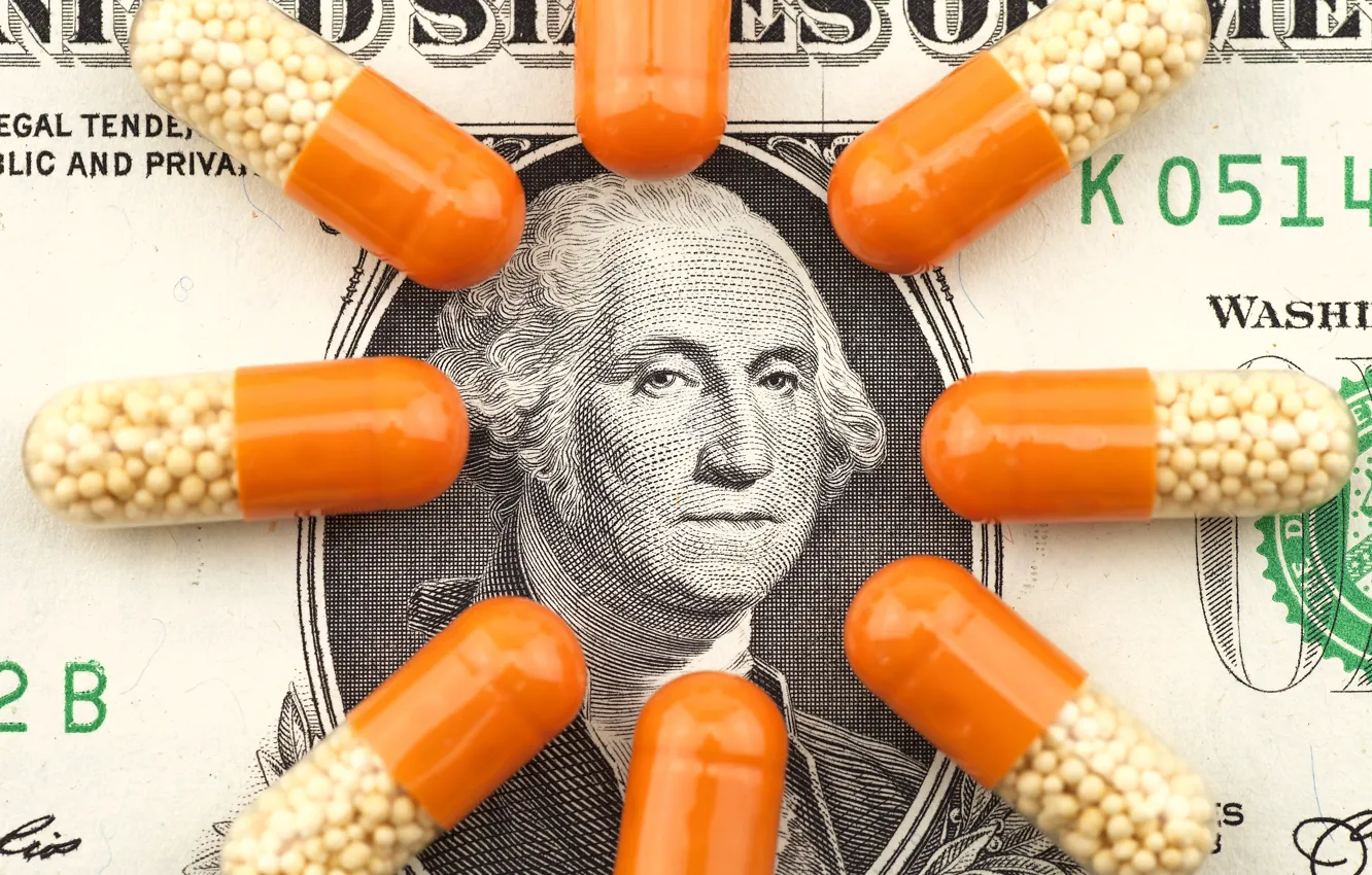 Photo wallpaper dollar, paper, drugs, note bank