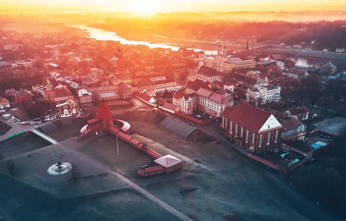 Photo wallpaper the city, Lithuania, Kaunas