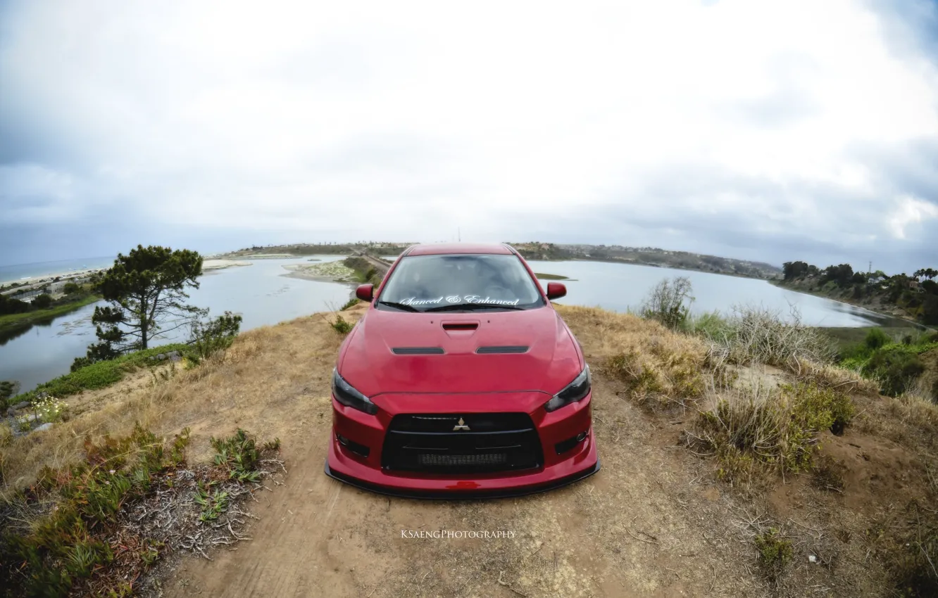 Photo wallpaper Mitsubishi, Lancer, evo