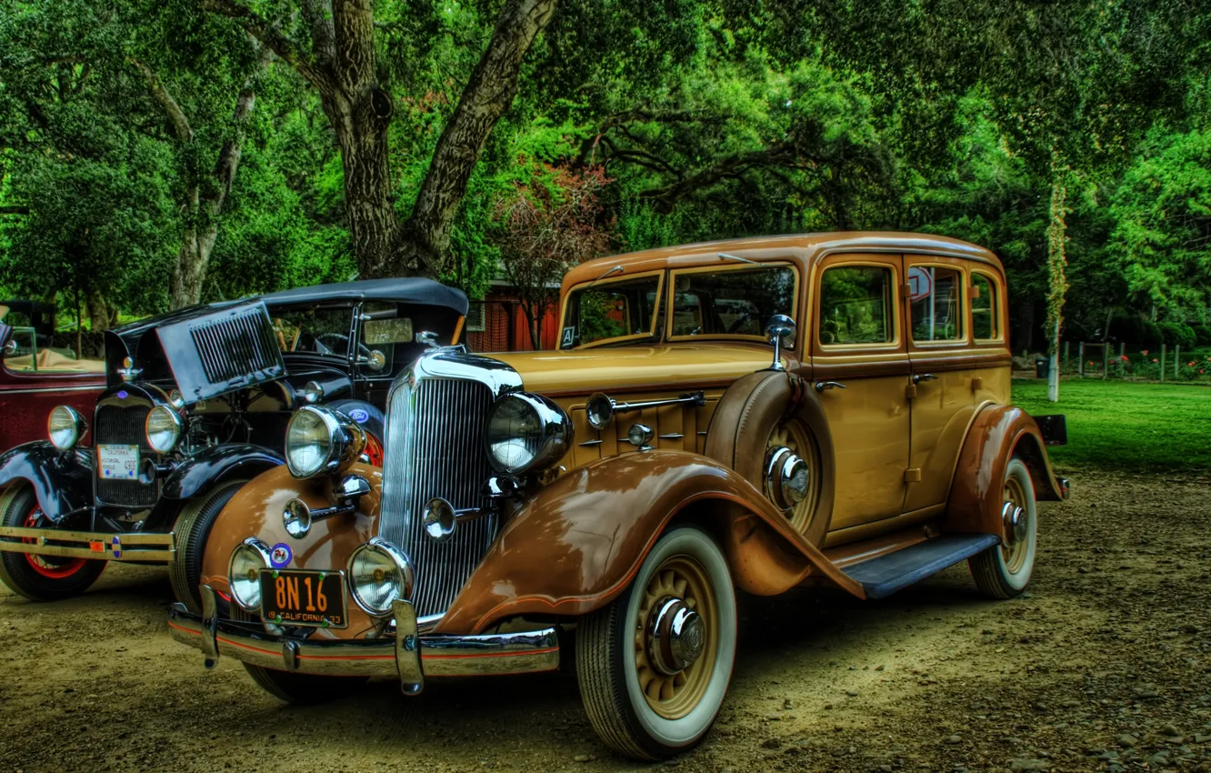 Photo wallpaper Rolls-Royce, vintage, cars, retro, background, old, classic cars model