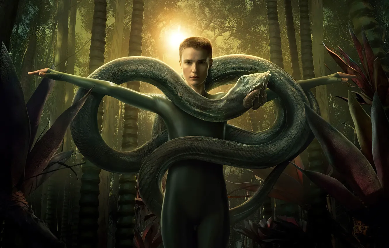 Photo wallpaper girl, snake, TV series, television series, Raised by Wolves, Amanda Collin, Amanda Collin, Raised by …