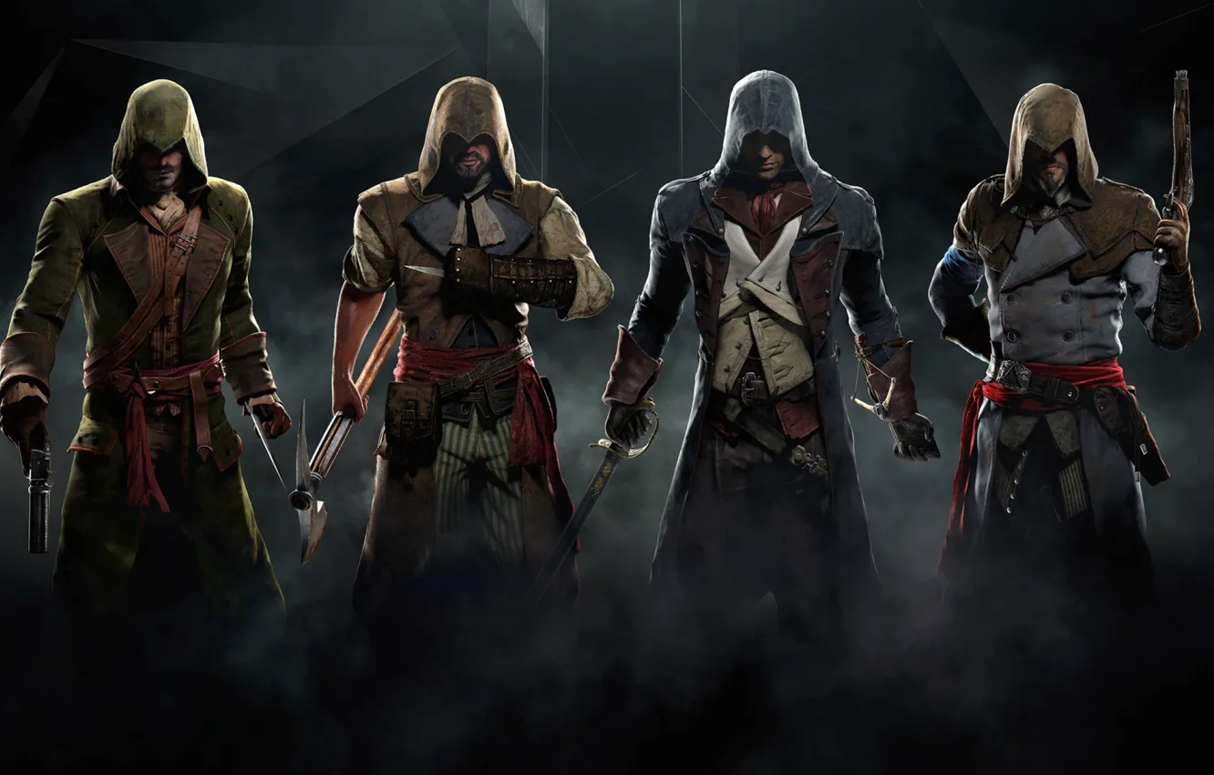 Photo wallpaper game, Ubisoft, Assasins Creed, unity.