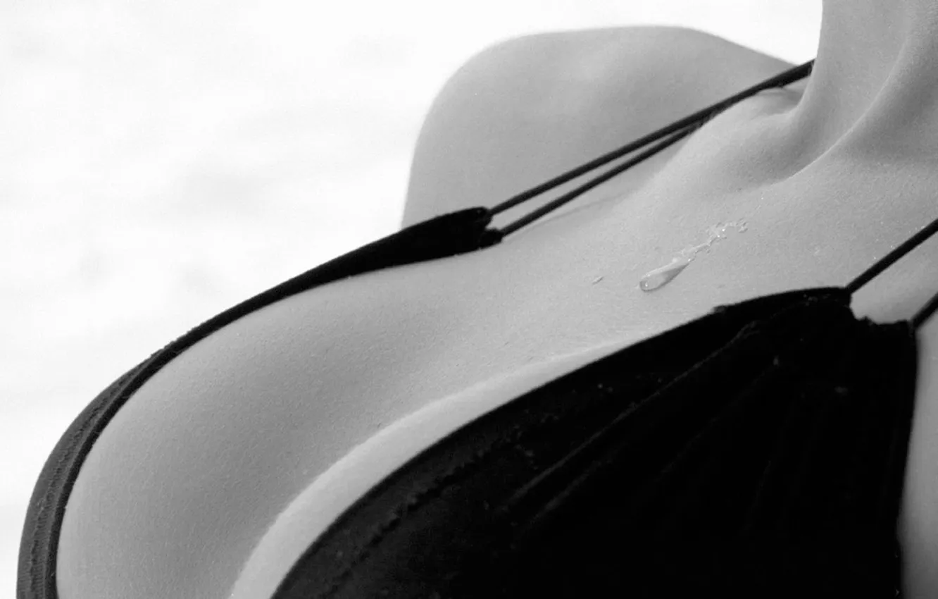 Photo wallpaper chest, girl, drops, bikini