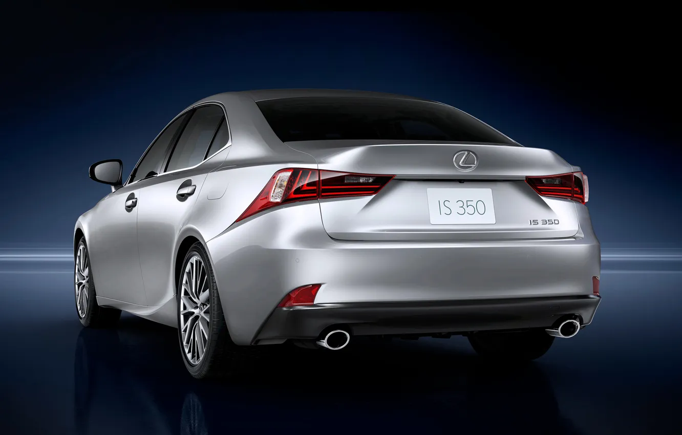 Photo wallpaper auto, blue, background, Lexus, rear view, IS 350