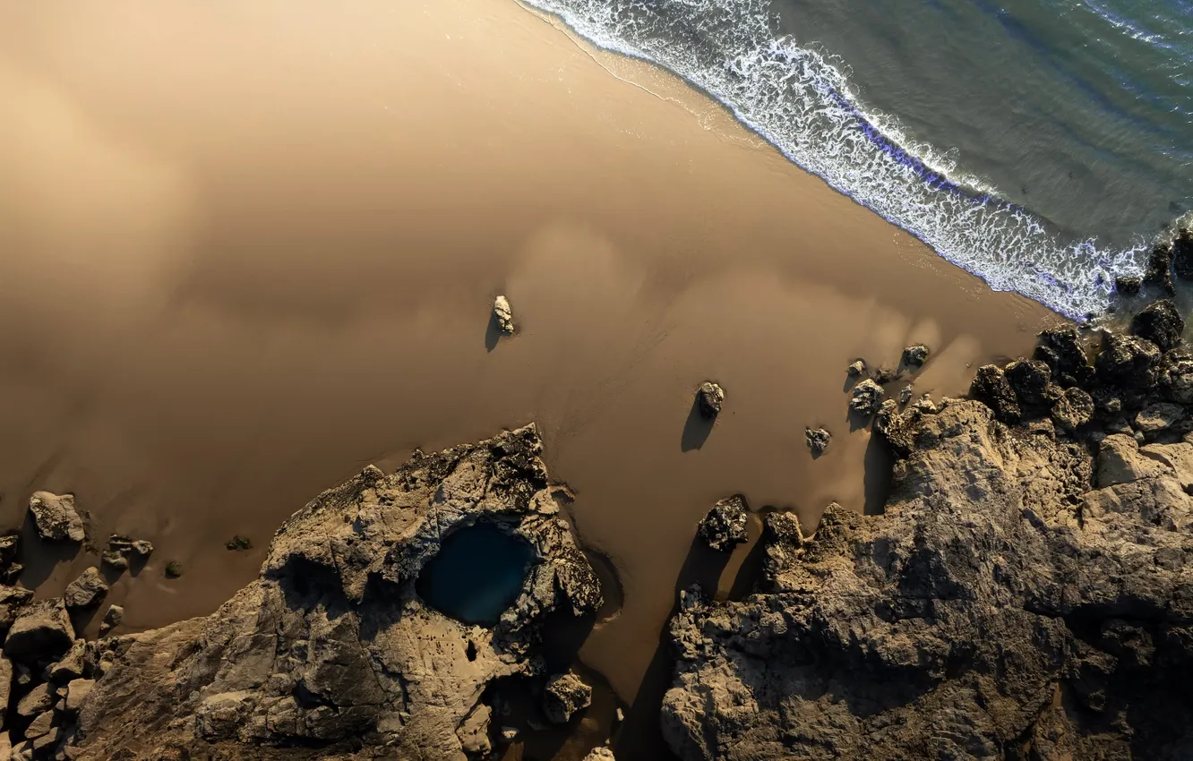 Photo wallpaper sea, nature, shore