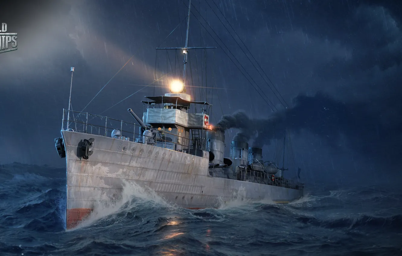 Photo wallpaper sea, ship, destroyer, World of Warships, The World Of Ships, Tachibana