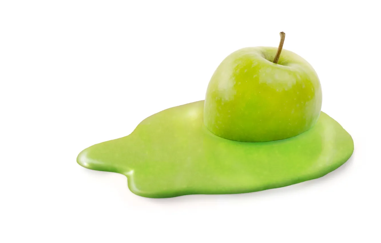 Photo wallpaper macro, background, apples