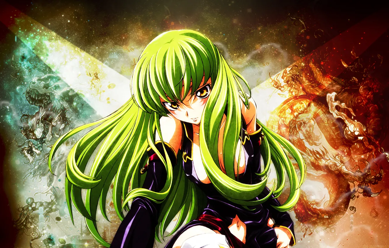 Photo wallpaper girl, magic, anime, Code Geass, Sisi