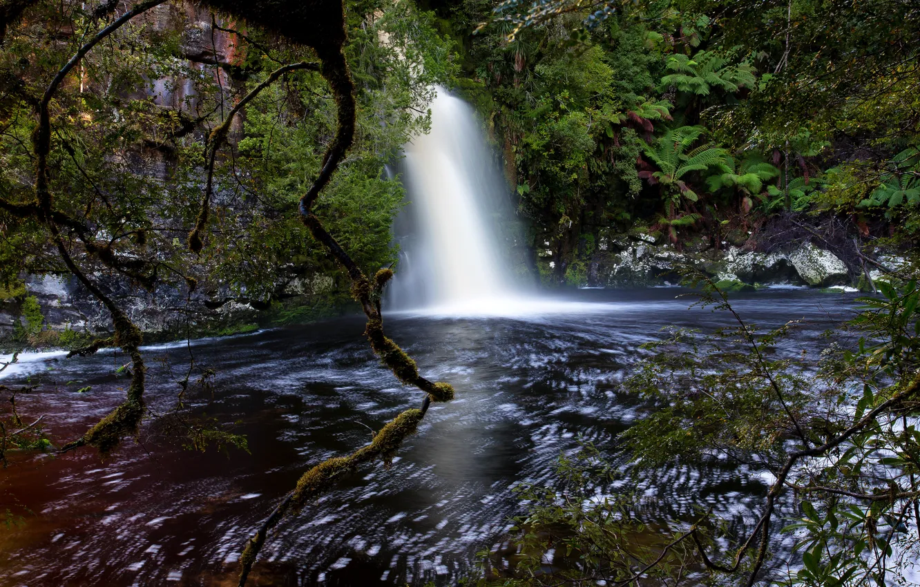 Photo wallpaper nature, photo, Australia, waterfalls, Tasmania