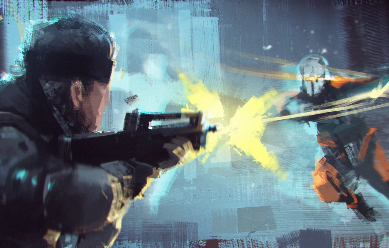 Photo wallpaper metal gear solid, Cyborg Ninja, mgs, solid snake, Frank Jaeger, Null, Gray Fox