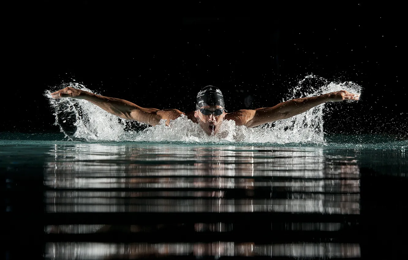 Photo wallpaper water, sport, swimming
