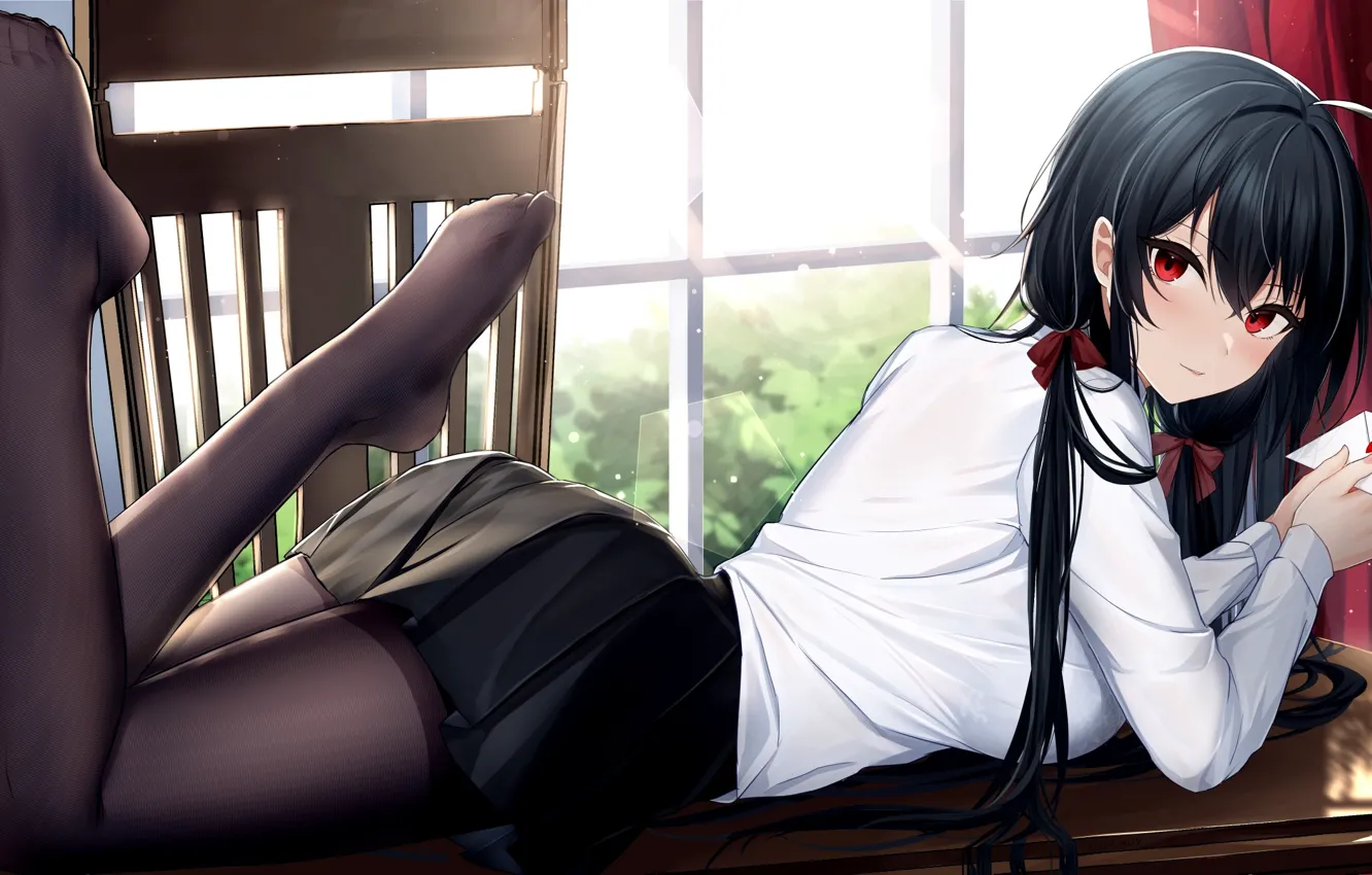 Photo wallpaper anime, lies, Schoolgirl