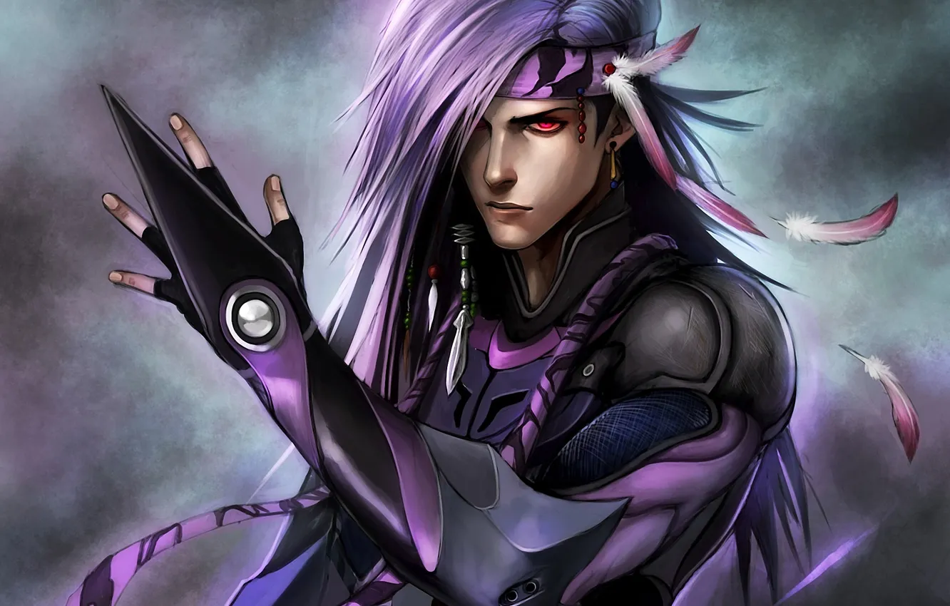 Photo wallpaper feathers, art, guy, Final Fantasy, XIII, caius ballad, Ninjatic