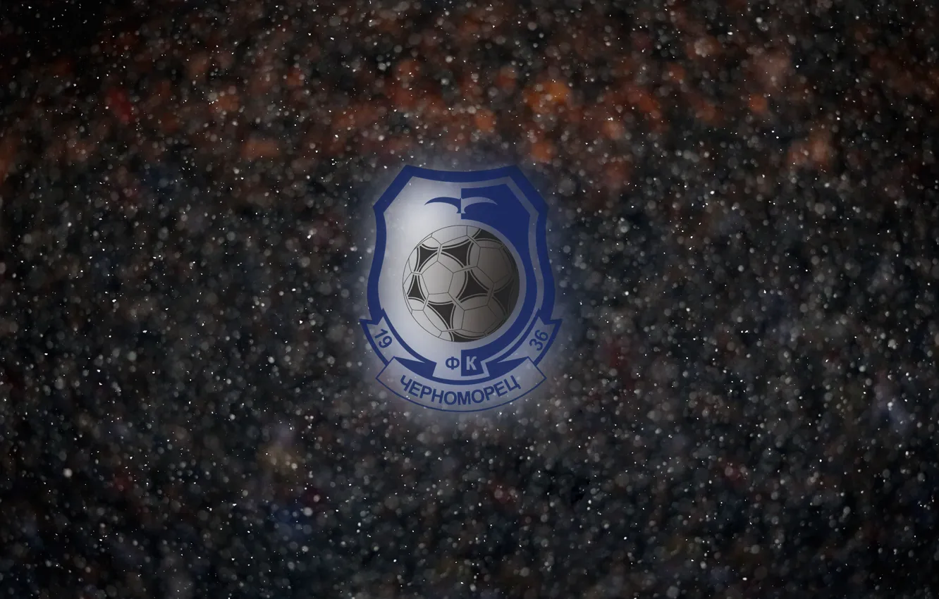 Photo wallpaper Football, Background, Logo, Odessa, Chernomorets