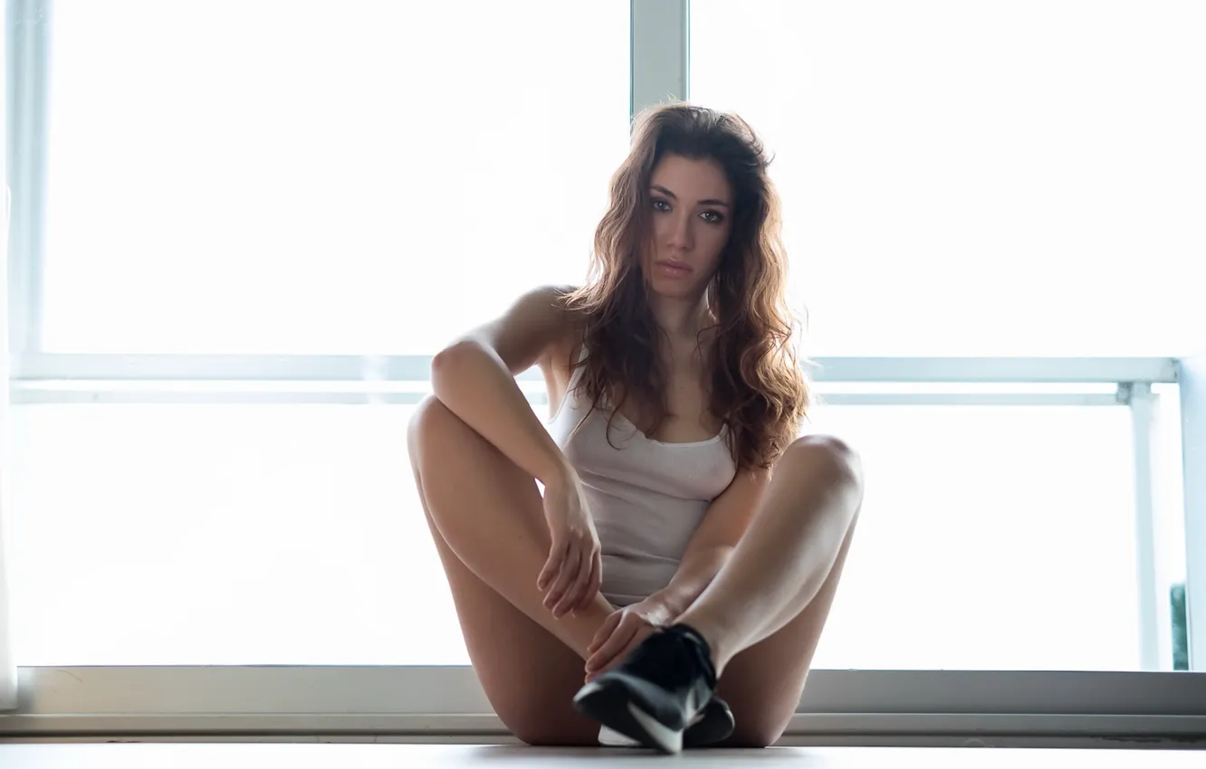 Photo wallpaper girl, pose, background