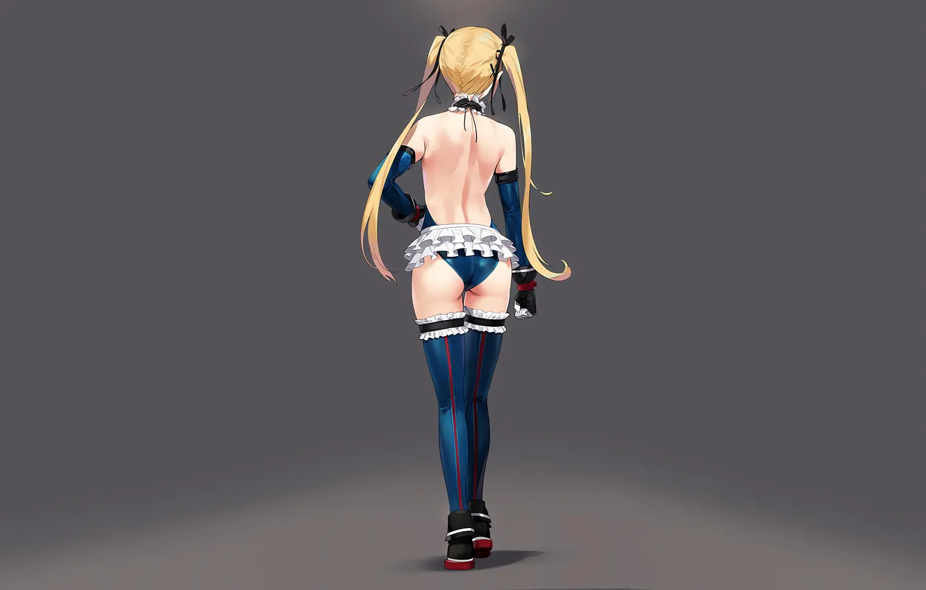 Photo wallpaper girl, sexy, ass, dead or alive, thighhighs, long hair, anime, beautiful