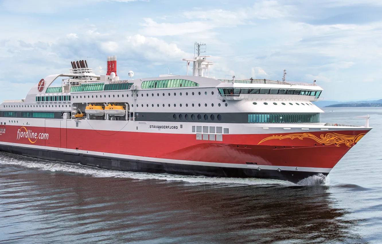 Photo wallpaper ship, cruise liner, Stavangerfjord